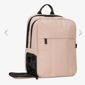 Calpak 15in rose quartz backpack Luka 15 inch Laptop Backpack in Rose Quartz | CALPAK main image 4